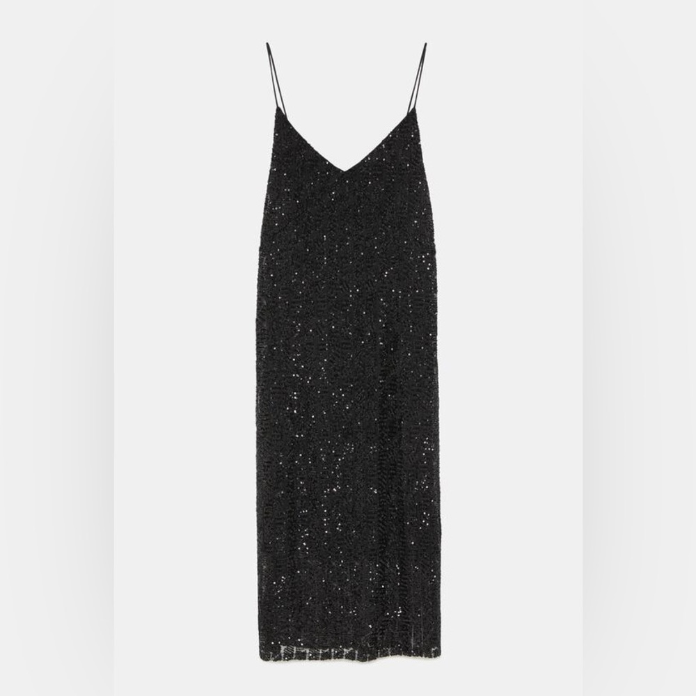 Black Sequin Dress